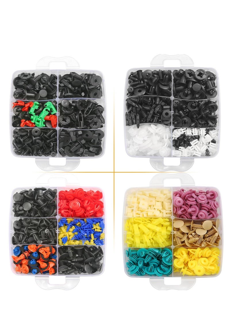 1240 Pcs Car Retainer Clips & Fasteners Kit – 32 Universal Sizes Nylon Bumper, Fender Rivets, Door Panel Clips, and Plastic Rivets with 10 Cable Ties and Removal Tool for Toyota, Ford, Honda, Chevy - Image 3